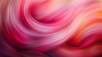 Wall Mural - Ethereal Swirls of Crimson and Rose A Captivating Abstract Dance of Color and Light in Motion