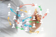 © vegefox.com - Illustrative image of teamwork, collaboration, networking, and connection in business.