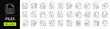 © SMUX - Document Web Icon Set in Line Style. Collection of File Linear Icons, Including files, format, image, text, papers, folder, certificate, invoice, share, folder, management and More. Editable Stroke