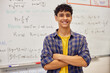 © Rido - Portrait of proud teenager student at high school classroom