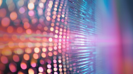 Laser interference patterns diffraction spectral lines creating vibrant optical physics display with colorful light wave formations and bokeh effects