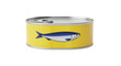 © Friedrich - Isolated can of fish for commercial kitchen use, canned sardine food product concept