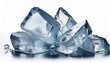 © Judith - Crystal Clear Pieces Of Ice Isolated On White Background