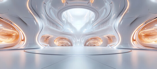 Wall Mural - Futuristic Abstract Architectural Design
