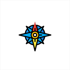 Wall Mural - Compass