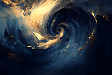 Wall Mural - Abstract Spiral Vortex of Colors