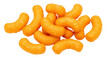 © Carlos - Pile of orange cheese puffs isolated PNG, crunchy snack food for party and kids