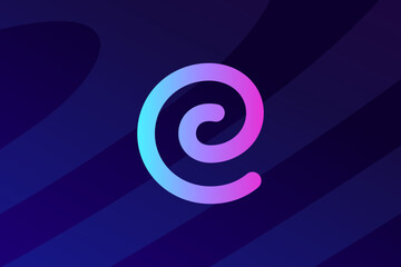 Wall Mural - Letter E logo icon design template elements