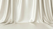 © ossama - Elegant flowing ivory fabric draped elegantly creating a luxurious backdrop with soft shadows and highlights