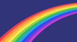 © Dhiditz - Vibrant Rainbow Arching Across a Deep Blue Sky Symbolizing Hope, Diversity, and a New Beginning