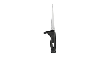 Fillet knife with black handle isolated PNG with Transparent Background