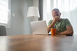© Nenad - Headache, stress and tired business man at laptop in office for anxiety, debt crisis and eye strain problem. Burnout, fatigue and worker at computer with pain, brain fog and frustrated with mistake