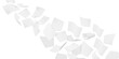 © sabelskaya - Flying white paper sheets, vector realistic throw paper pile flow floating in air, curl page blanks flight on wind blow