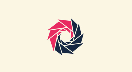 Wall Mural - Geometric radial design