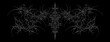 © Artmoreink - Cyber sigilism ornamental aggressive symmetrical shapes vector design for tattoo, emo and gothic fashion dark aesthetics print element