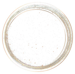 Wall Mural - PNG Two golden circle lines frame illustration background black.
