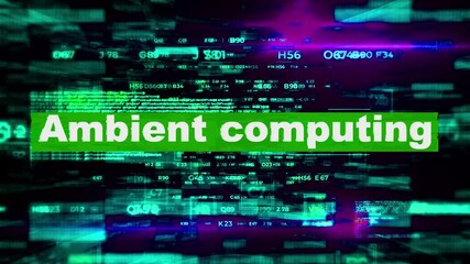 Ambient computing tech words HiTech Backgrounds 05