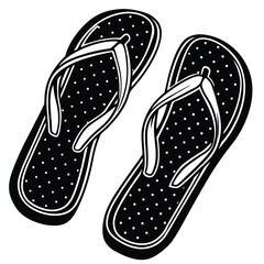 cute flip flops cartoon clipart on white backgroun (1).eps