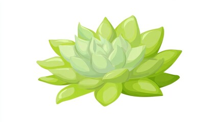 Fresh green leaves and foliage from a tree branch are shown in closeup as a natural decoration of spring and summer growth, isolated on a white background