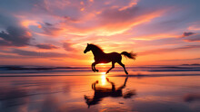 Horse Silhouette Sunset Free Stock Photo - Public Domain Pictures