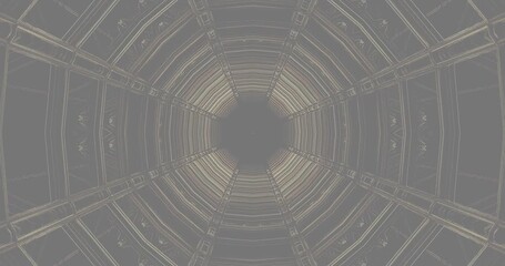 Wall Mural - Unique visual display of a tunnel with smooth, seamless looping. The design creates an immersive experience ideal for screensavers or video environments at any time.