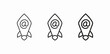 © Akhmedbek - email address rocket icon sign vector