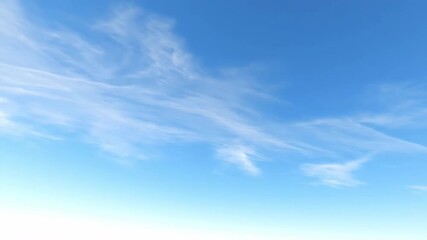 Wall Mural - High altitude cirrus clouds streak gracefully across a clear, pale blue sky with elegant motion clear sky, pale blue, wide shot