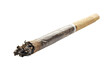 © MD USUB BISWAS - Burning marijuana joint isolated on transparent background. Cigarette butt isolated on white background.