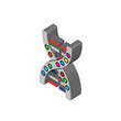 © fahad - Stylized 3d illustration of a dna double helix with colorful bases, isolated on transparent background