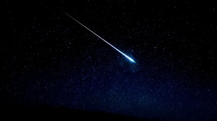 Wall Mural - Meteors, meteor showers, streaking across,space, night, sky, star, stars, galaxy, astronomy, abstract, universe, blue, dark, light, black, cosmos, nebula, starry, planet, constellation, comet, dust, w