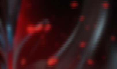 Wall Mural - Red, Black Abstract Background – Glowing Wave Motion Texture Sci-Fi Design. abstract motion background