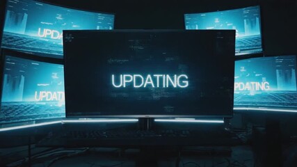 Computer updating.