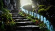 © Aryo - Enchanted Stairway to a Mystical Realm.