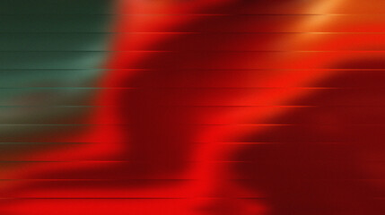 Wall Mural - Red Orange Green Abstract Background – Horizontal Gradient Motion Blur Texture Art Design