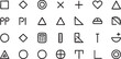 © MD.sahadat - Geometry and Mathematics Line Icons for Education, Abstract and Design Concepts