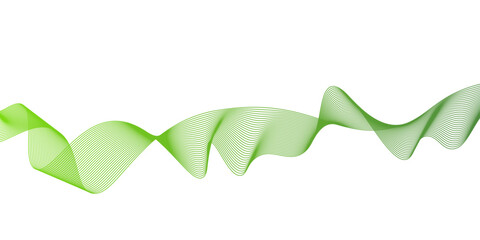 Wall Mural - abstract green wave line background, abstract smooth waves on white background,.presentation in bussines banners,green lines vector banner template background,