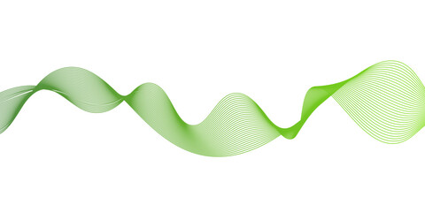 Wall Mural - abstract green wave line background, abstract smooth waves on white background,.presentation in bussines banners,green lines vector banner template background,