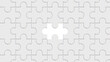 © HalukYakup - Jigsaw puzzle with missing piece on a isolated background. Solution concept. Set of puzzle pieces. A puzzle with a missing piece. Abstract puzzle background.