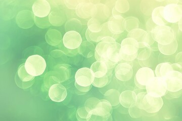 Wall Mural - Circle bokeh light green backgrounds.
