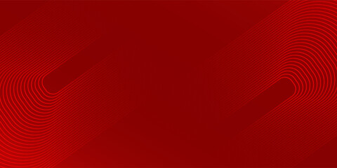 Wall Mural - Red abstract background with glowing geometric lines. Gradient layout good