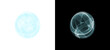 © POLINA - Sphere, orb, neon, futuristic, ai glowing digital PNG sphere. Futuristic PNG Overlay with transparent background for cyber, technology, science, code, abstract design.