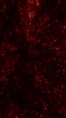 Wall Mural - Dense field of glowing red stars forming a cosmic background