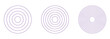 © Daikokuten  - Polar grids concentric circles. Wheel of life, habits tracker. Circle diagrams divided on 12, 8, 4 segments. Blank graph paper. Coaching tool. Circles within a circle template. Lifestyle balance icon.