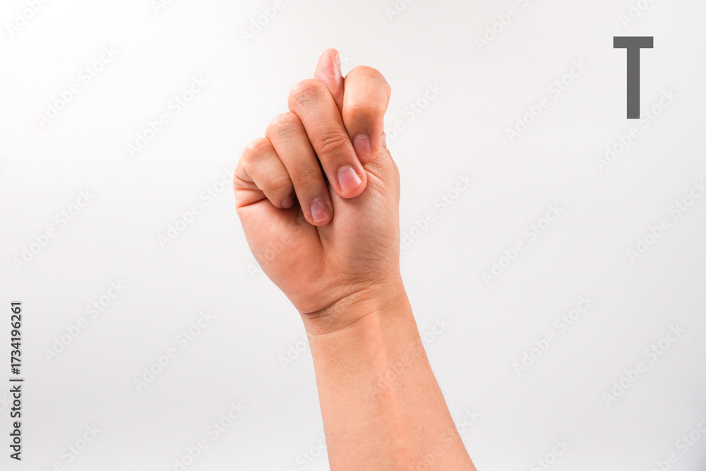 American Sign Language (ASL) alphabet and numbers chart using human ...