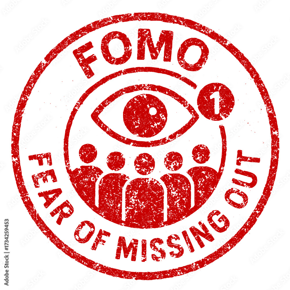 Understanding fomo and its impact on social interactions Stock Vector ... - Fomo And Its Impact On Business Intellectual Property