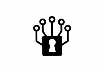 Access key icon. Encryption icon vector illustration