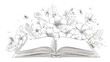 © Areena - Elegant Book with Floral Background and Picture, Creative Design for Publications