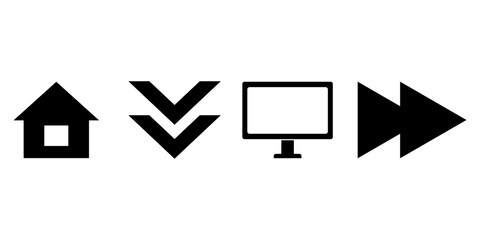 web design icon set with checkmarks and symbols