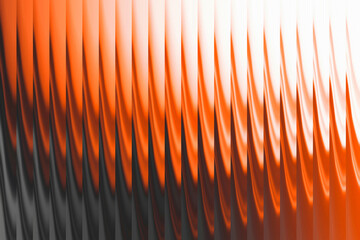 Abstract orange and white ripples flowing textured digital art pattern