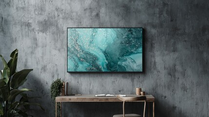 Modern tv wall mounted home decor